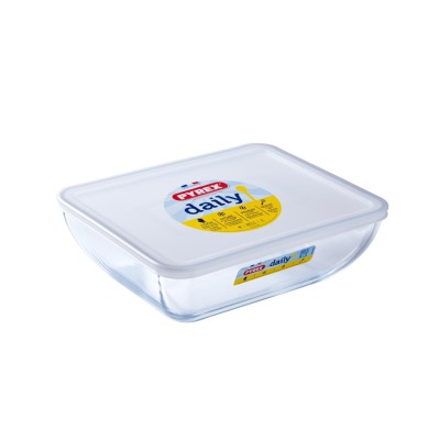 Форма с/к PYREX DAILY форма з криш.скл. прям. 25х20см (2.25л) (343P000/3646)