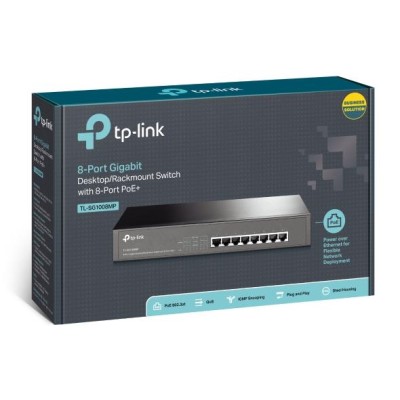 16 портовий настільний / стієчний свитч з 8 портами PoE +, TL-SG1008MP TP-LINK 16 портовий настільний / стієчний свитч з 8 портами PoE +, TL-SG1008MP TP-LINK