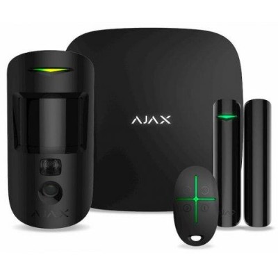 Ajax, StarterKit CAM PLUS black EU комплект охоронної сигналізації