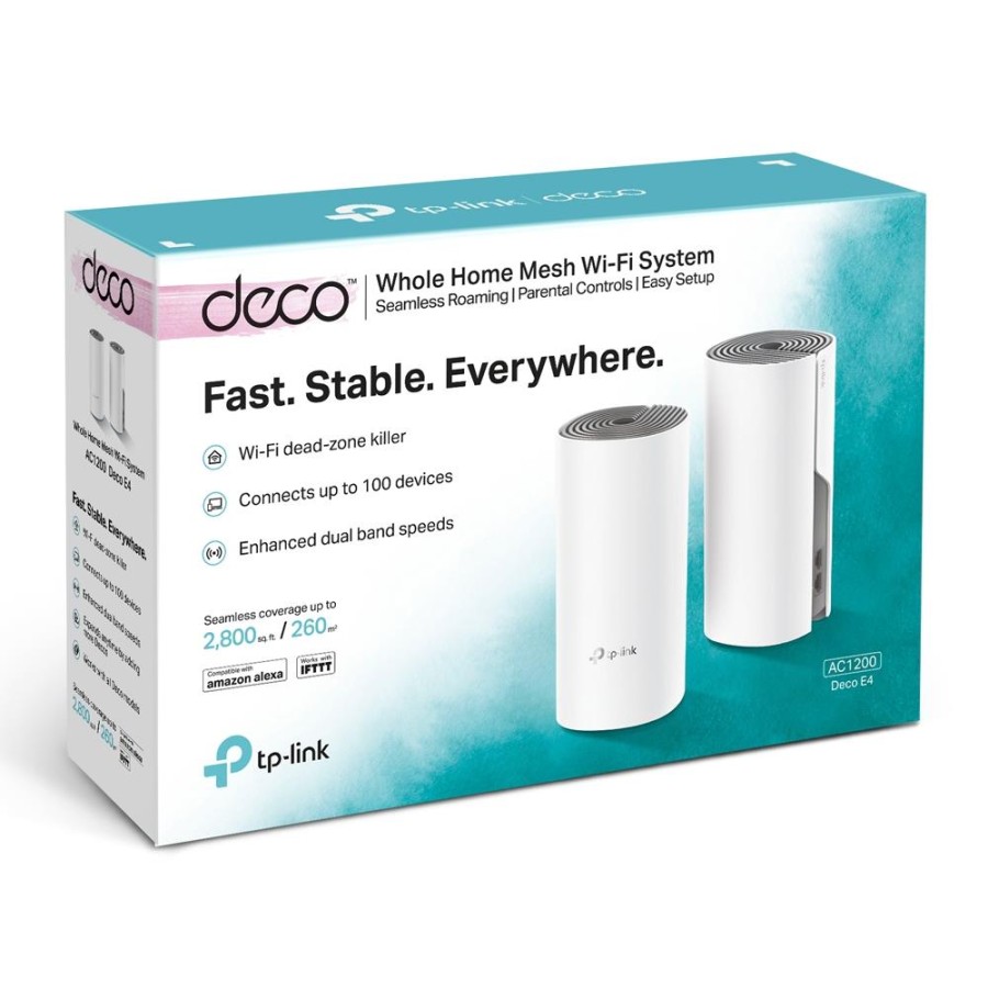 Домашня Mesh Wi-Fi система (2 шт у комплекті), арт. Deco E4(2-Pack) Домашня Mesh Wi-Fi система (2 шт у комплекті), арт. Deco E4(2-Pack)