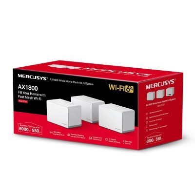 Домашня Mesh Wi-Fi система (3 шт у комплекті), Halo H70X(3-pack) MERCUSYS