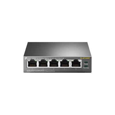 Комутатор NET SWITCH 5PORT 10/100M 4P POE TL-SF1005P TP-LINK Комутатор NET SWITCH 5PORT 10/100M 4P POE TL-SF1005P TP-LINK