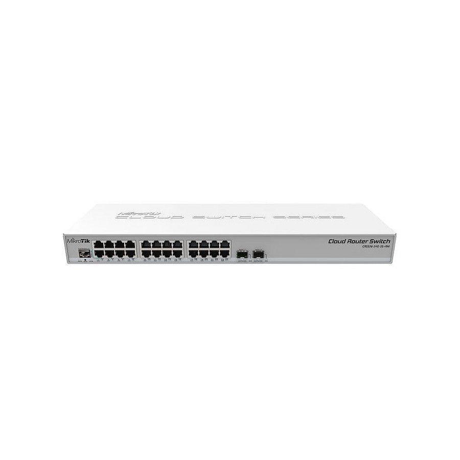 Мережевий комутатор EtherNet CRS326-24G-2S+RM MIKROTIK Мережевий комутатор EtherNet CRS326-24G-2S+RM MIKROTIK