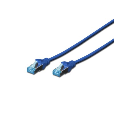 Патч-корд CAT 5e SF-UTP, Cu, PVC AWG 26/7, довжина 5 м, колір синій DK-1531-050/B DIGITUS by ASSMANN