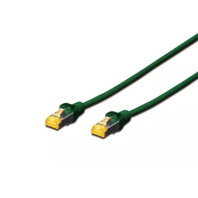 Патч-корд CAT 6A S-FTP, мідь, LSZH AWG 26/7, довжина 2 м, колір зелений DK-1644-A-020/G DIGITUS by ASSMANN