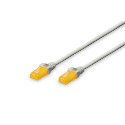 Патч-корд CAT 6A U-UTP, Cu, LSZH AWG 26/7, довжина 0,5 м, колір сірий DK-1613-A-005 DIGITUS by ASSMANN