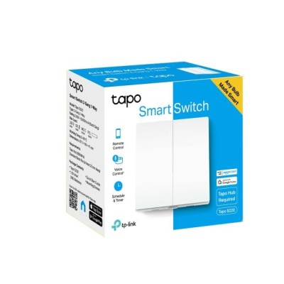 Розумний вимикач світла, 2-канальний 1-сторонній, Tapo S220 TP-LINK