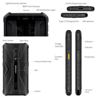 Смартфон Ulefone Armor X12 Pro 4/64GB Black