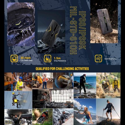 Смартфон Ulefone Armor X12 Pro 4/64GB Black/Orange