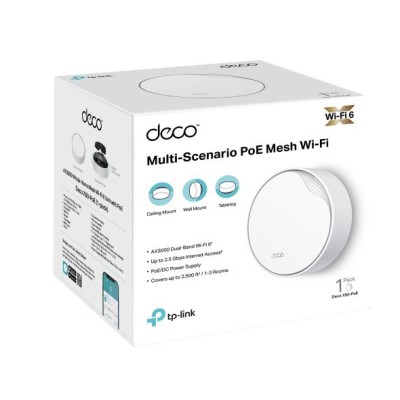 Домашня Mesh Wi-Fi система (1 шт у комплекті), Deco X50-PoE(1-pack) TP-LINK