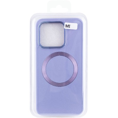 TPU чохол Bonbon Metal Style with MagSafe для Xiaomi Redmi Note 13 Pro 4G / Poco M6 Pro 4G Бузковий / Dasheen