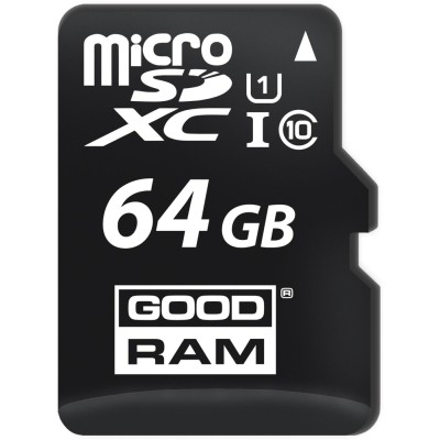 Картка пам'ятi GOODRAM microSDXC 64GB Class 10 UHS I + ad