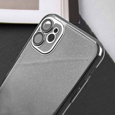 Чохол TPU+PC Glittershine для Apple iPhone 12 (6.1") Silver