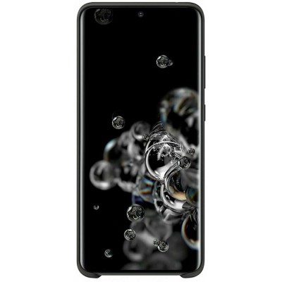 Чехол-накладка Samsung S20 G988 Ultra Silicone Cover EF-PG988TBEGRU Black