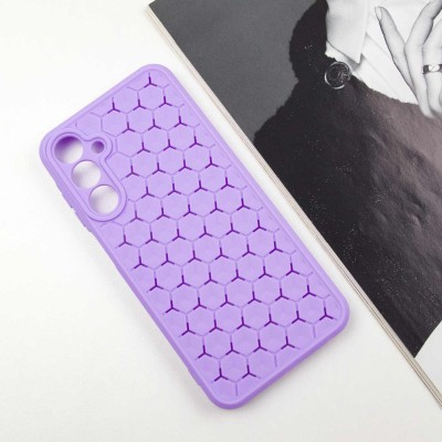 Чохол TPU Honeycomb для Samsung Galaxy A25 5G Бузковий / Dasheen