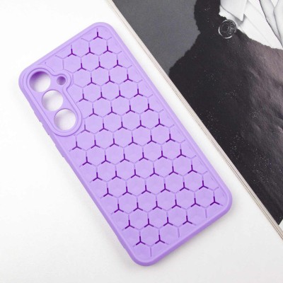 Чохол TPU Honeycomb для Samsung Galaxy A55 Бузковий / Dasheen