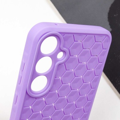 Чохол TPU Honeycomb для Samsung Galaxy A55 Бузковий / Dasheen