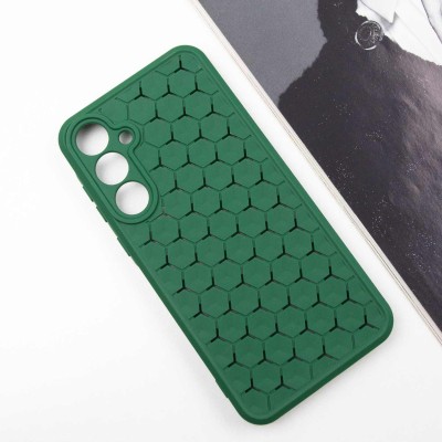 Чохол TPU Honeycomb для Samsung Galaxy A55 Зелений / Cyprus Green
