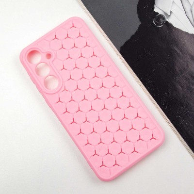 Чохол TPU Honeycomb для Samsung Galaxy A55 Рожевий / Light pink