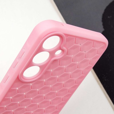 Чохол TPU Honeycomb для Samsung Galaxy A55 Рожевий / Light pink