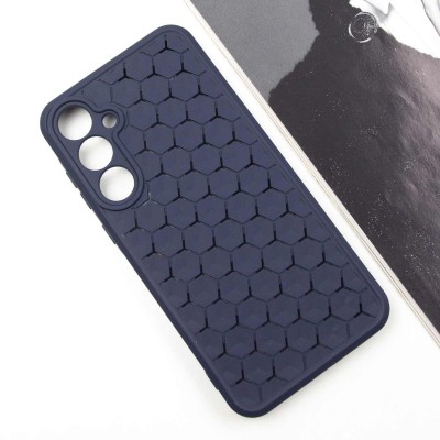 Чохол TPU Honeycomb для Samsung Galaxy A55 Темно-синій / Midnight blue