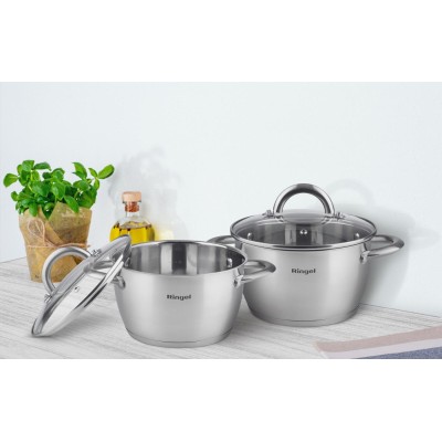 Каструля RINGEL Bonn Каструля 22 см (4.7л) з кришкою (RG-2003-22)