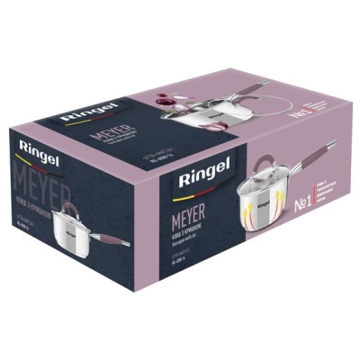 Ківш RINGEL Meyer 16 см (1.6 л) з кришкою (RG-4008-16)