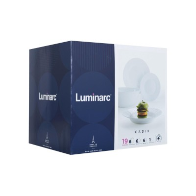 Сервіз LUMINARC CADIX /19 пр. (гл.суп.трілка) (L0300)