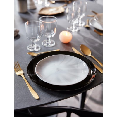 Тарілка LUMINARC DIWALI MARBLE GRANIT /25 см/обід. (P9908)