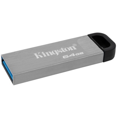 флеш-драйв KINGSTON DT Kyson 64GB USB 3.2 Silver/Black флеш-драйв KINGSTON DT Kyson 64GB USB 3.2 Silver/Black