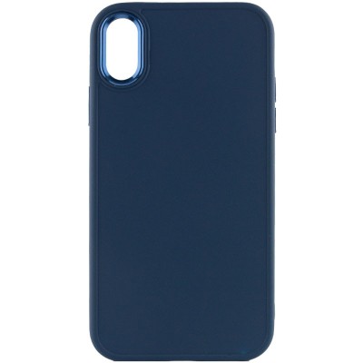 TPU чохол Bonbon Metal Style для Apple iPhone XS Max (6.5") Синій / Cosmos blue TPU чохол Bonbon Metal Style для Apple iPhone XS Max (6.5") Синій / Cosmos blue