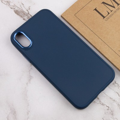 TPU чохол Bonbon Metal Style для Apple iPhone XS Max (6.5") Синій / Cosmos blue TPU чохол Bonbon Metal Style для Apple iPhone XS Max (6.5") Синій / Cosmos blue