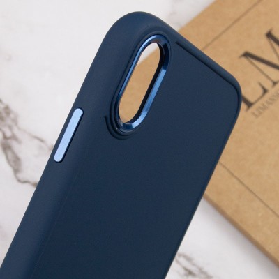 TPU чохол Bonbon Metal Style для Apple iPhone XS Max (6.5") Синій / Cosmos blue TPU чохол Bonbon Metal Style для Apple iPhone XS Max (6.5") Синій / Cosmos blue