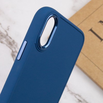 TPU чохол Bonbon Metal Style для Apple iPhone XS Max (6.5") Синій / Denim Blue TPU чохол Bonbon Metal Style для Apple iPhone XS Max (6.5") Синій / Denim Blue