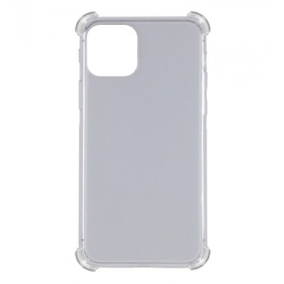 TPU чохол GETMAN Ease logo посилені кути для Apple iPhone 12 Pro Max (6.7") Сірий (прозорий)