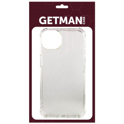TPU чохол GETMAN Ease logo посилені кути для Apple iPhone 13 (6.1") Безбарвний (прозорий)
