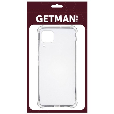 TPU чохол GETMAN Ease logo посилені кути для Huawei P40 Lite Безбарвний (прозорий)