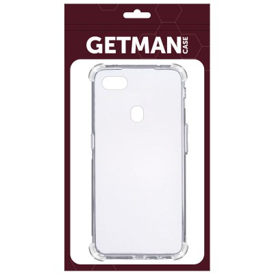 TPU чохол GETMAN Ease logo посилені кути для Oppo A73 (2017) Безбарвний (прозорий)