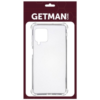 TPU чохол GETMAN Ease logo посилені кути для Samsung Galaxy A22 4G Безбарвний (прозорий)