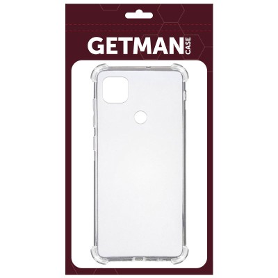 TPU чохол GETMAN Ease logo посилені кути для Xiaomi Redmi 9C Безбарвний (прозорий)
