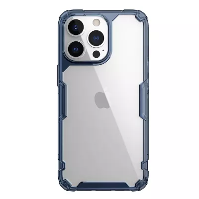 TPU чохол Nillkin Nature Pro Series для Apple iPhone 13 Pro (6.1") Синій (прозорий)