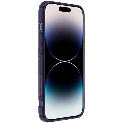 TPU чохол Nillkin Nature Pro Series для Apple iPhone 14 Pro (6.1") Темно-фіолетовий (прозорий)