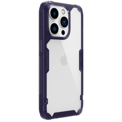 TPU чохол Nillkin Nature Pro Series для Apple iPhone 14 Pro (6.1") Темно-фіолетовий (прозорий)