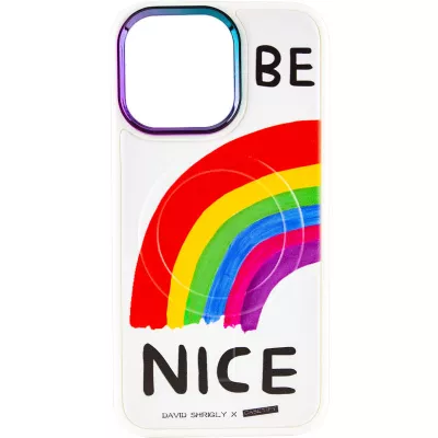 TPU+PC чохол Funny pictures with MagSafe для Apple iPhone 13 Pro Max (6.7") Be Nice