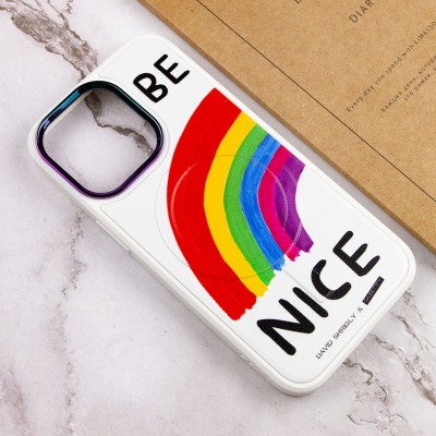 TPU+PC чохол Funny pictures with MagSafe для Apple iPhone 13 Pro Max (6.7") Be Nice