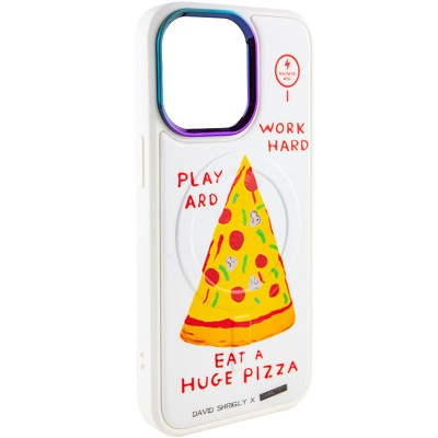 TPU+PC чохол Funny pictures with MagSafe для Apple iPhone 13 Pro Max (6.7") Pizza