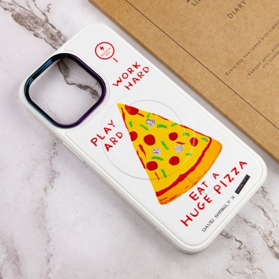 TPU+PC чохол Funny pictures with MagSafe для Apple iPhone 13 Pro Max (6.7") Pizza