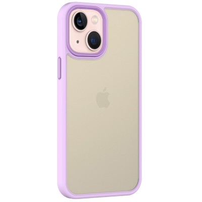TPU+PC чохол Metal Buttons для Apple iPhone 13 (6.1") Бузковий