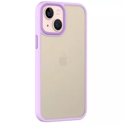 TPU+PC чохол Metal Buttons для Apple iPhone 13 (6.1") Бузковий