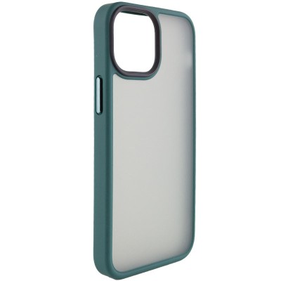 TPU+PC чохол Metal Buttons для Apple iPhone 13 (6.1") Зелений